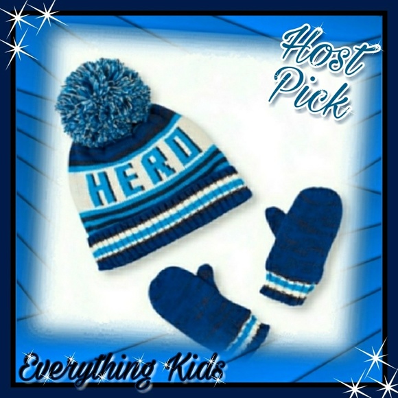 The Children's Place Other - HP ❤ Toddler boys hat and mittens set